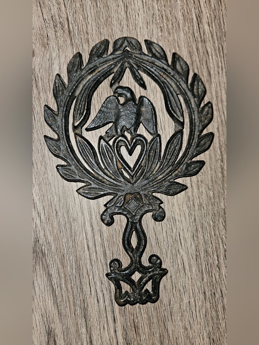 Vintage Cast Iron Trivet 1949 Heavy